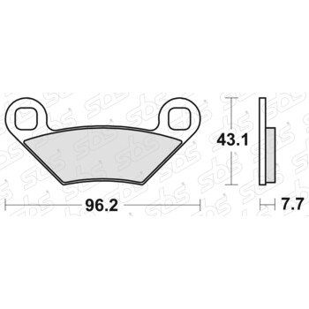 899 Pastiglie freno RSI SBS