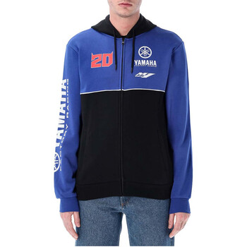 Felpa con cappuccio Dual FQ20 Yamaha Orizontal Cut con zip Fabio Quartararo