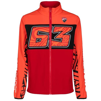 Giacca con zip Bagnaia Red ducati