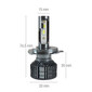 Lampadina H4 LED con alimentatore integrato