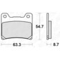 Pastiglie freno 555 LS