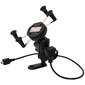 HPC103 - Supporto per smartphone nello specchietto retrovisore + USB impermeabile